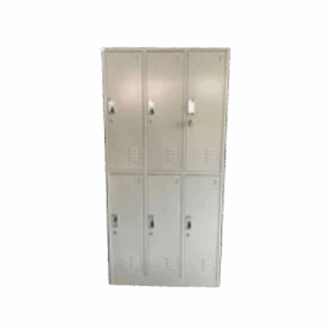 modern premium steel locker 6 openings