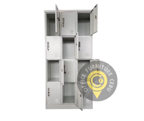 12-Door Steel Employee Locker Cabinet